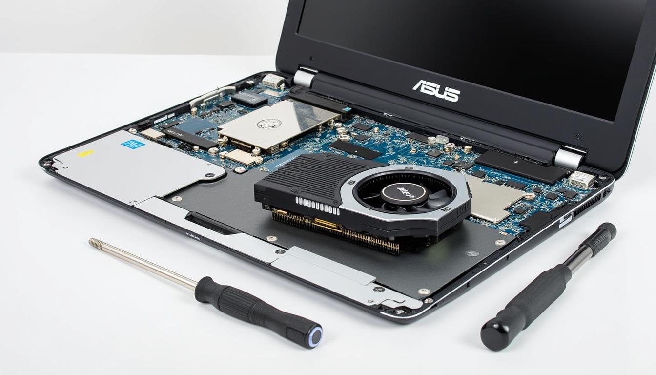 découvrez notre guide complet pour changer la carte graphique de votre pc portable asus. destiné aux débutants, ce tutoriel étape par étape vous accompagne dans l'installation et la configuration de votre nouvelle carte graphique, avec des conseils pratiques et des astuces pour un résultat optimal.
