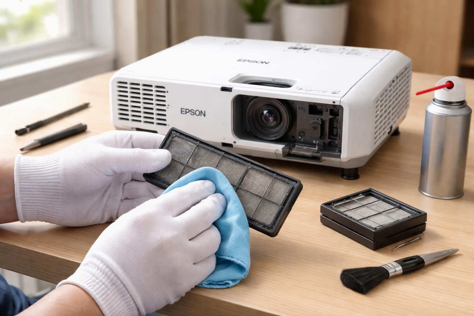 découvrez la routine d’entretien essentielle pour les filtres à poussière des vidéoprojecteurs epson afin d’assurer une performance optimale et prolonger la durée de vie de votre appareil.