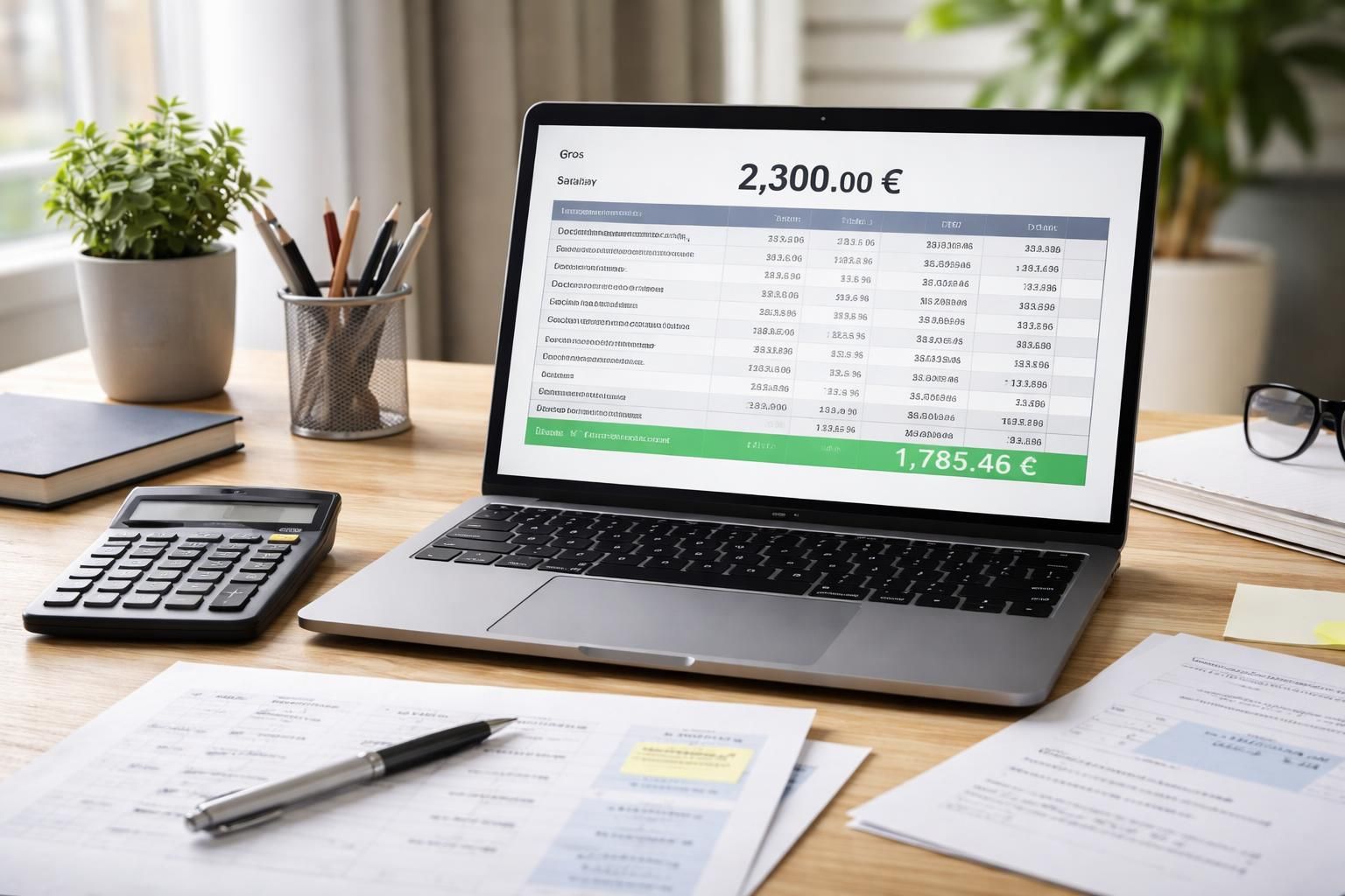 obtenez un calcul précis de votre salaire net à partir d'un brut de 2300 euros, en tenant compte des cotisations et charges sociales actuelles.