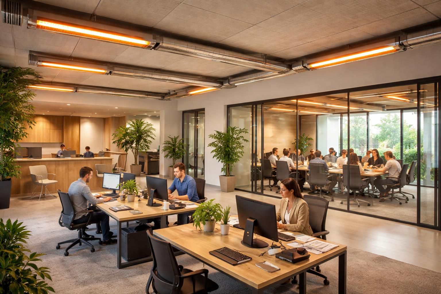 découvrez les avantages du chauffage tube radiant gaz pour les open spaces, accueils et salles de réunion : confort thermique optimal, économie d'énergie et installation flexible.